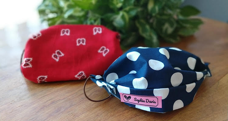 2 Variations - DIY No Sew Fabric Face Masks